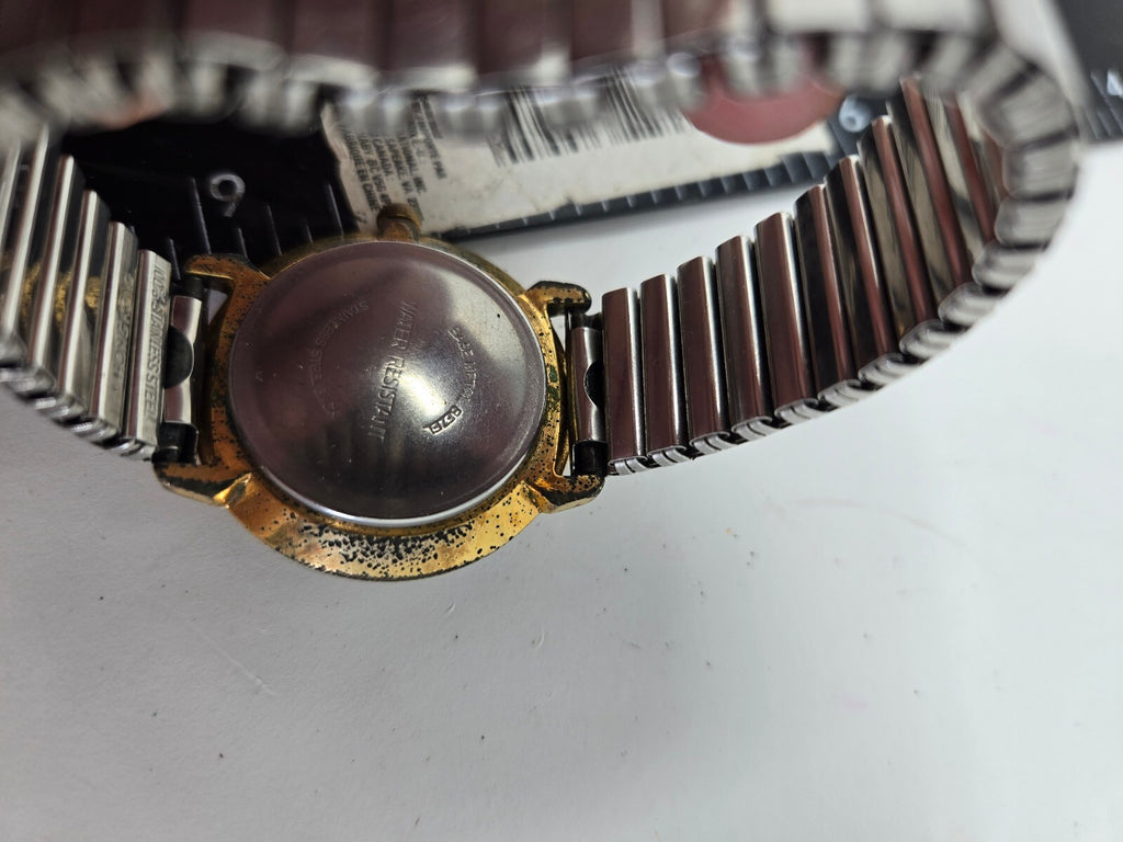 Vintage 1990s Acqua by Timex Quartz Watch – Gold Tone Case, Cream Dial