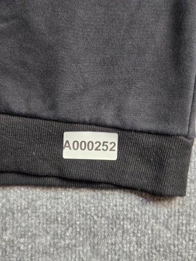 Black Sweatshirt with Colorful Castle Graphic, Size Medium