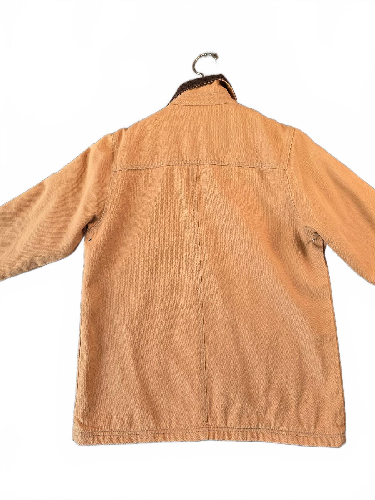 River Edge American Classics Canvas Barn Jacket Flannel Lined Corduroy Collar M