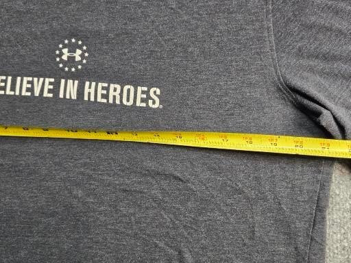 Under Armour Wounded Warrior Project 'Believe in Heroes' Gray T-Shirt LG
