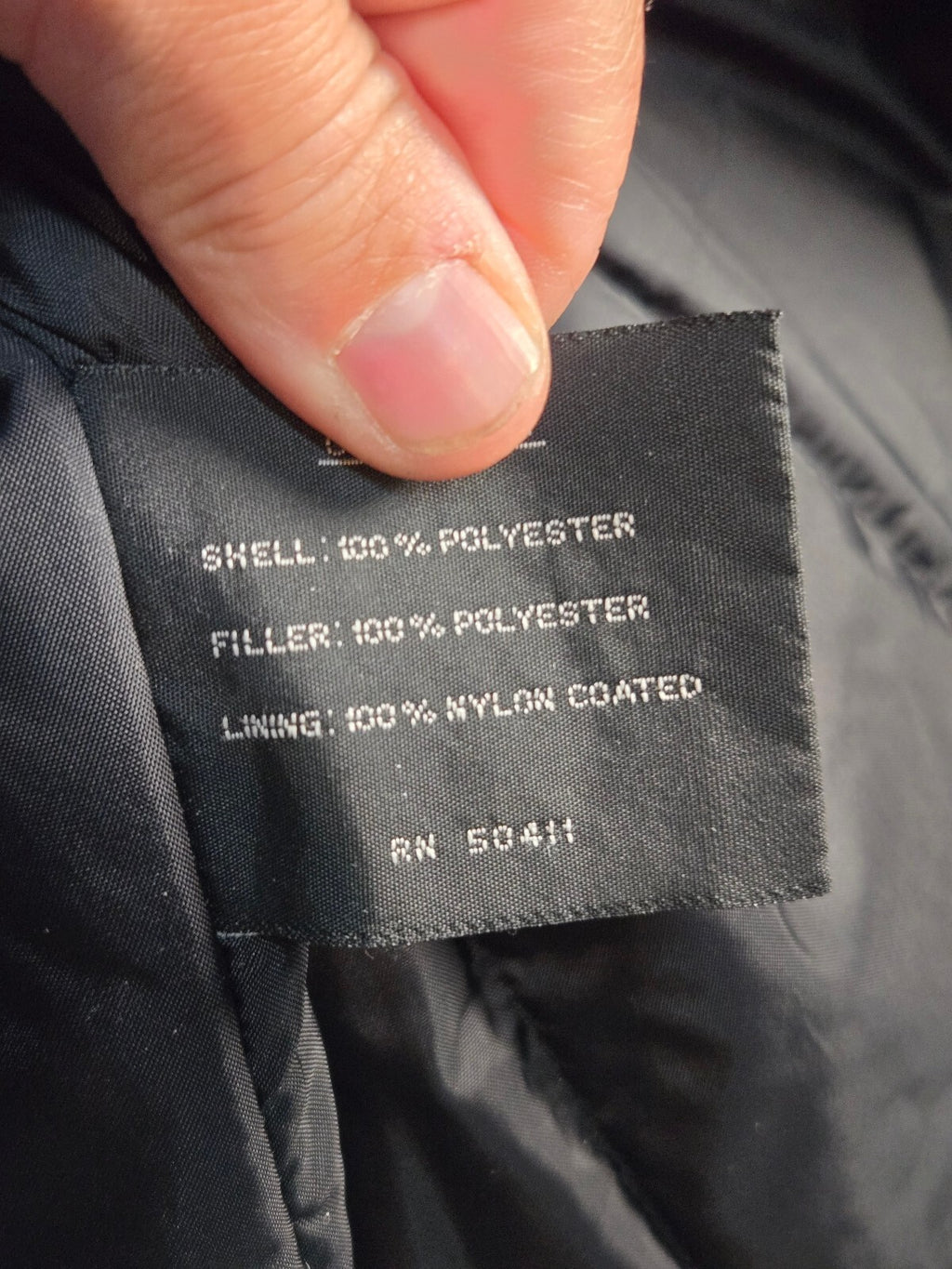 FS Limited Women's Hood Utility Parka Jacket Black Size M Mid-Length Snap Clasp