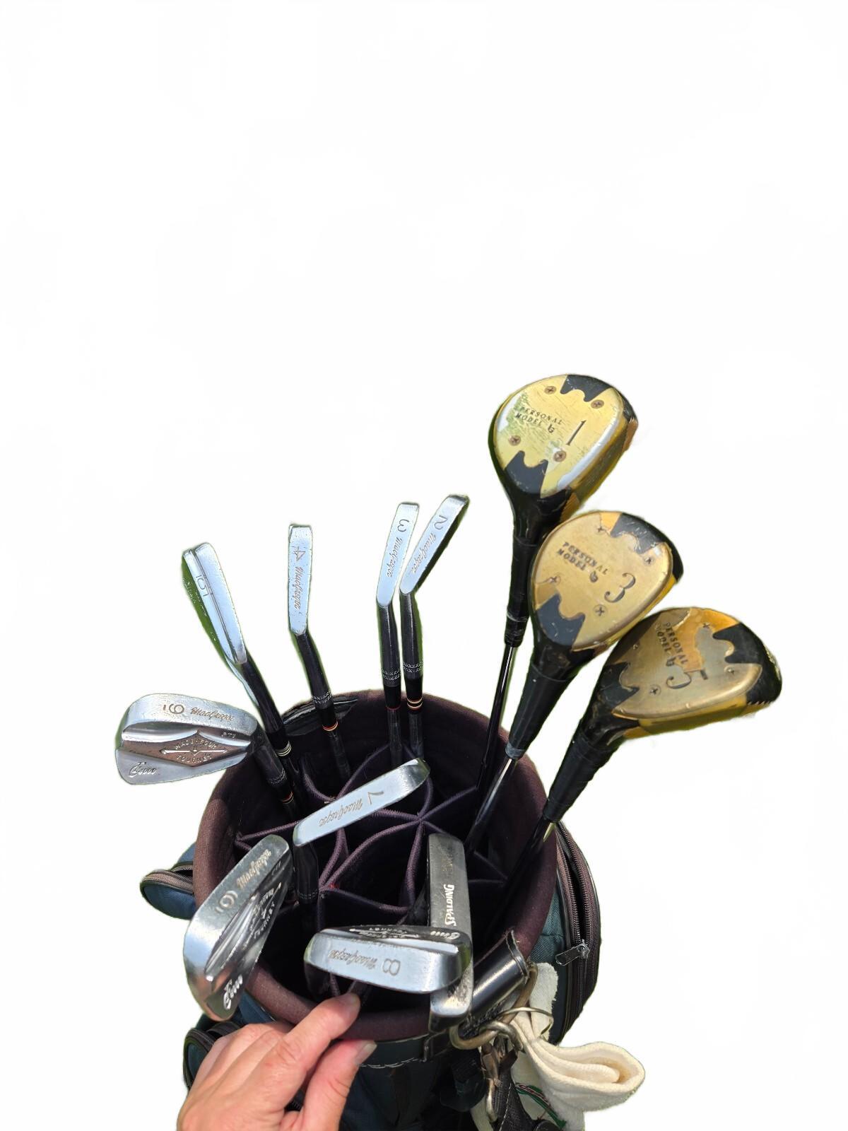 Vintage Complete Golf Club Set & Bag - Spalding Tour Edition Irons & Persimmon