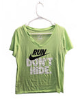Nike Dri-FIT 'Run Don't Hide' Athletic T-Shirt Large Green