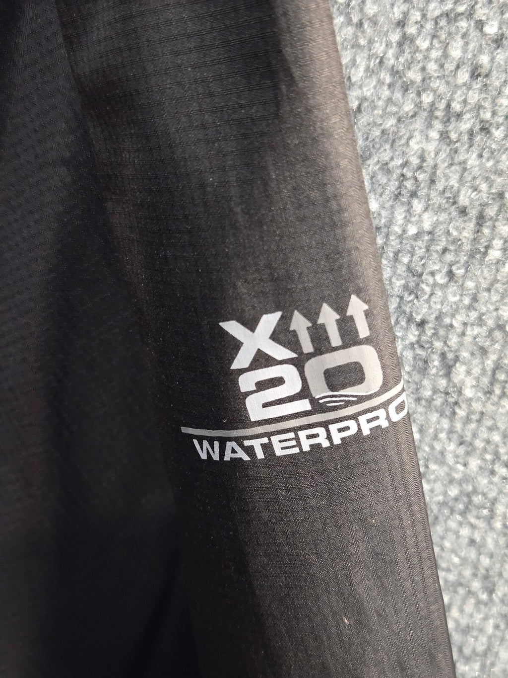 Free Country Men's X20 Waterproof Series Hooded Rain Jacket, Black, Size Medium