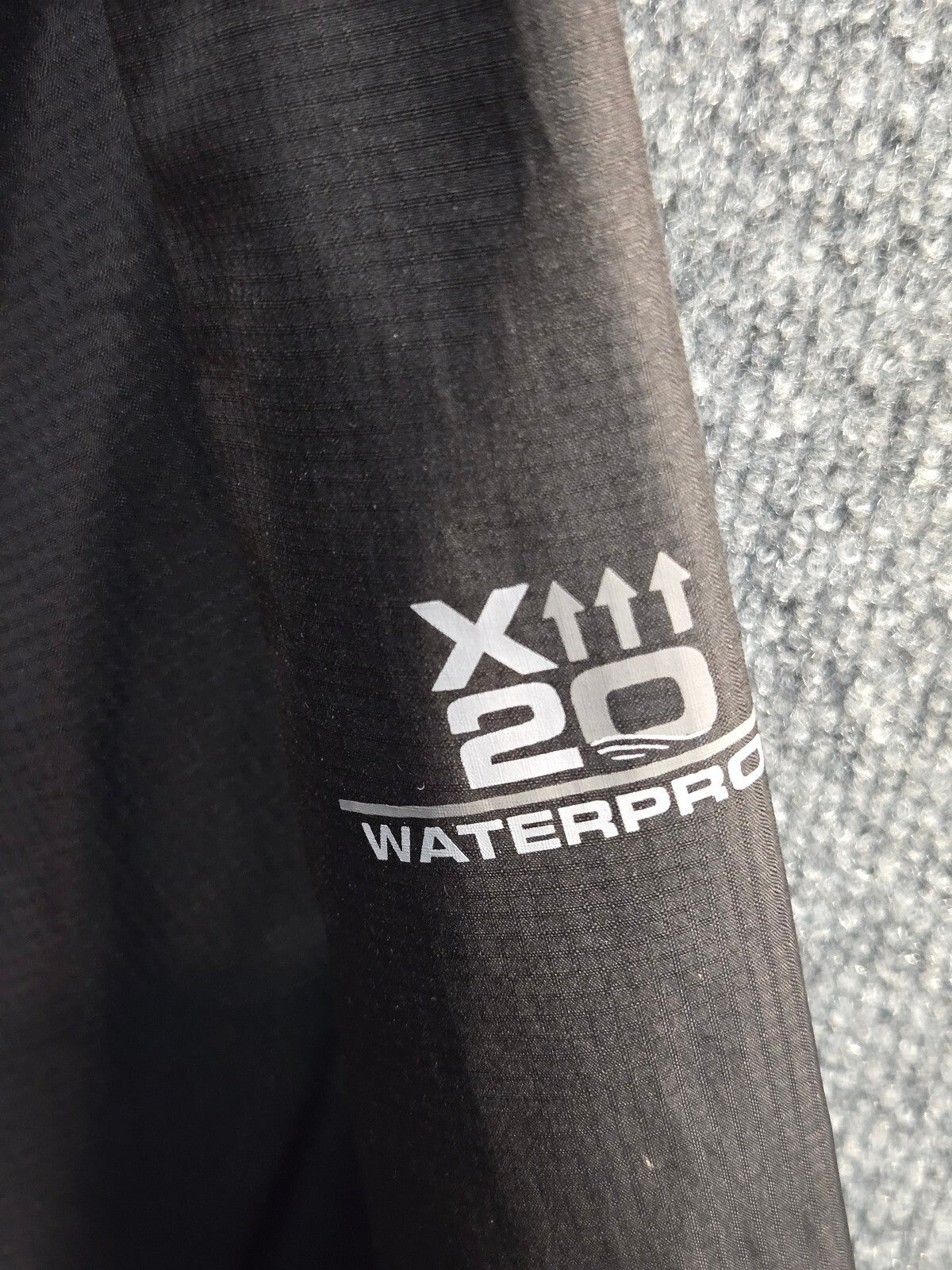 Free Country Men's X20 Waterproof Series Hooded Rain Jacket, Black, Size Medium