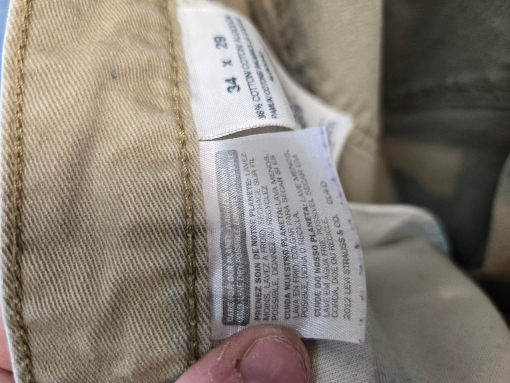Dockers Men's Straight Fit Jean Cut Khaki Pants Tan 5-Pocket Cotton