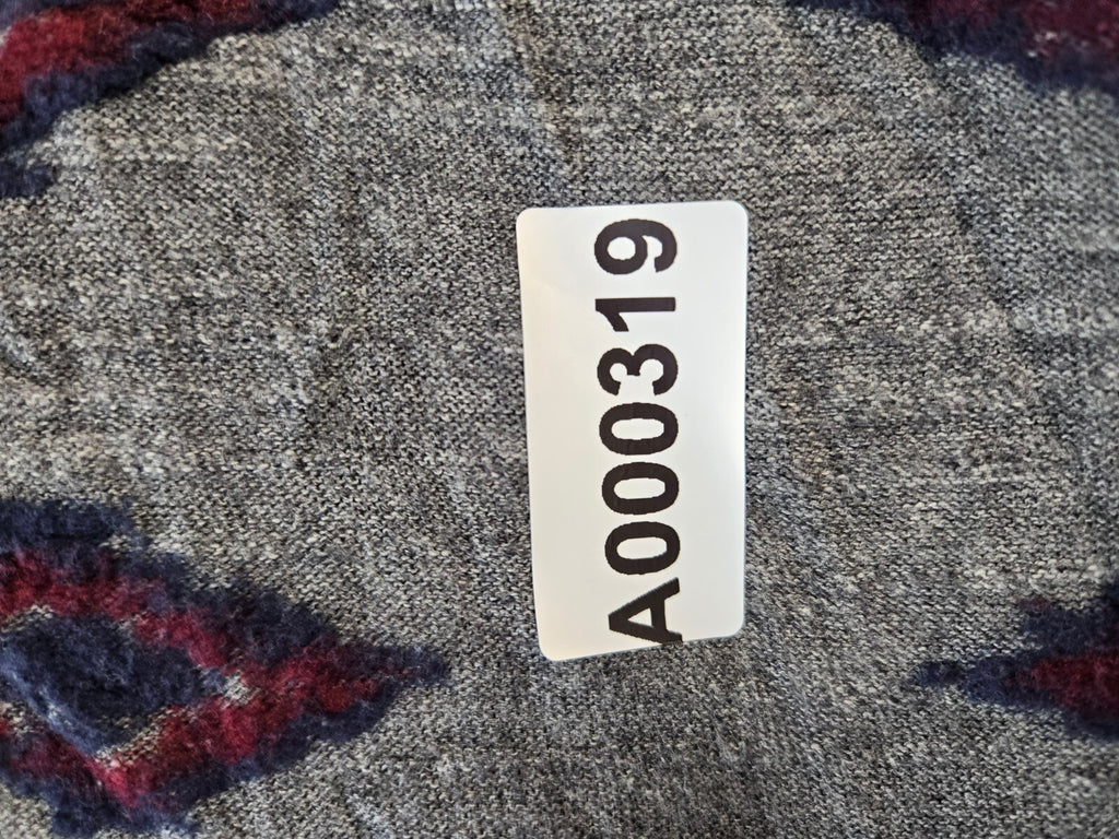 Lucky Brand Gray Tribal Print Wrap Cardigan Sweater