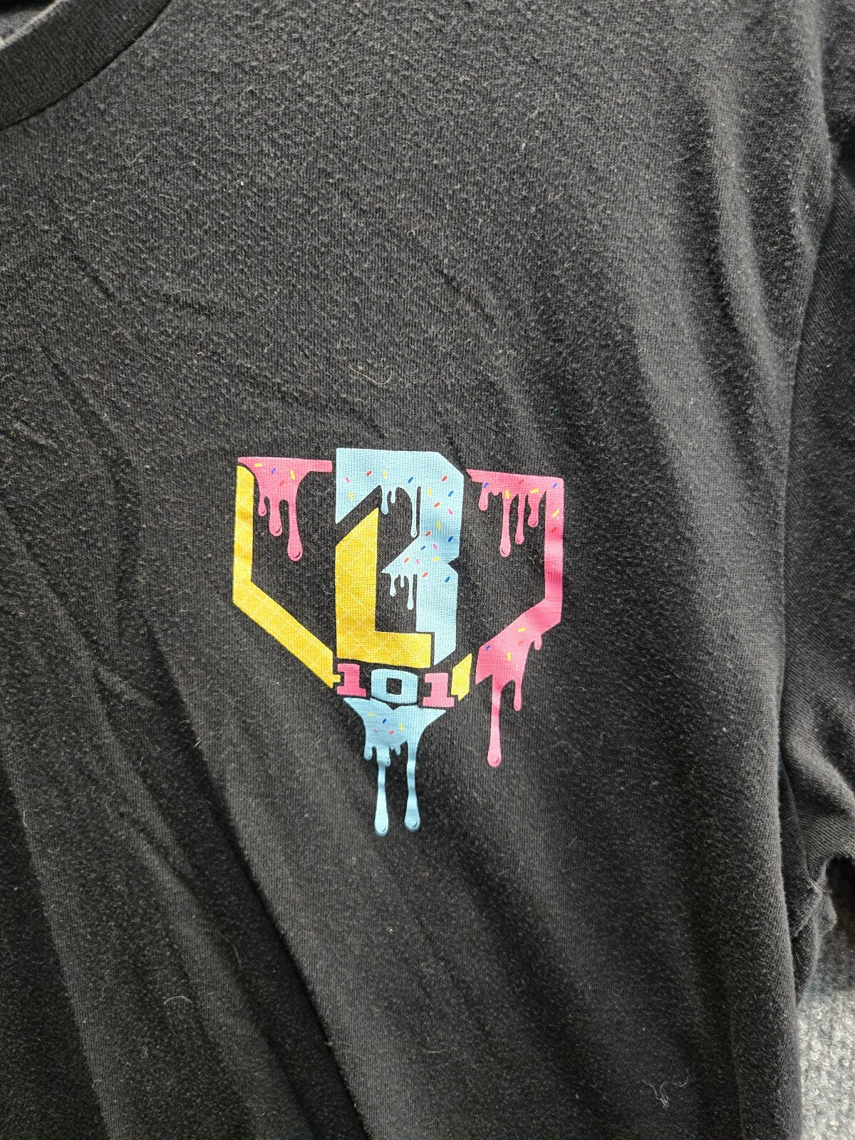 BSBL Lifestyle 101 Black Graphic Baseball Lifestyle T-Shirt Medium
