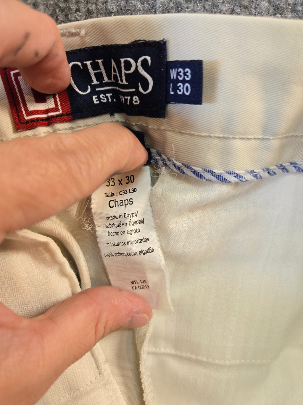 Chaps Men's Straight Fit Khaki