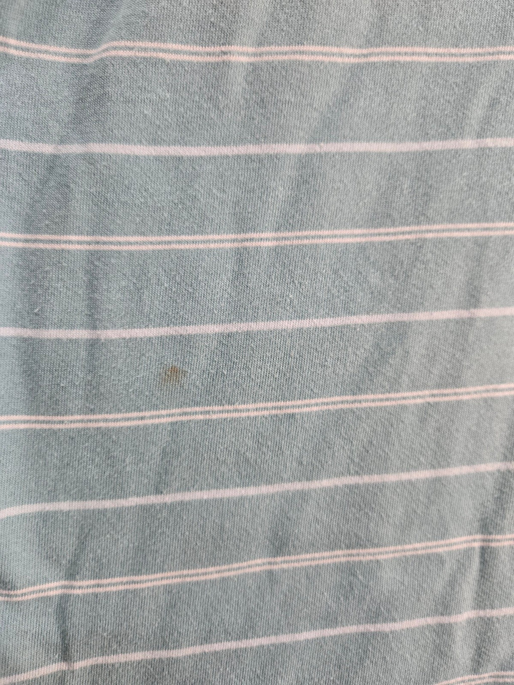 Merona Men's Light Blue Striped Polo Shirt Large