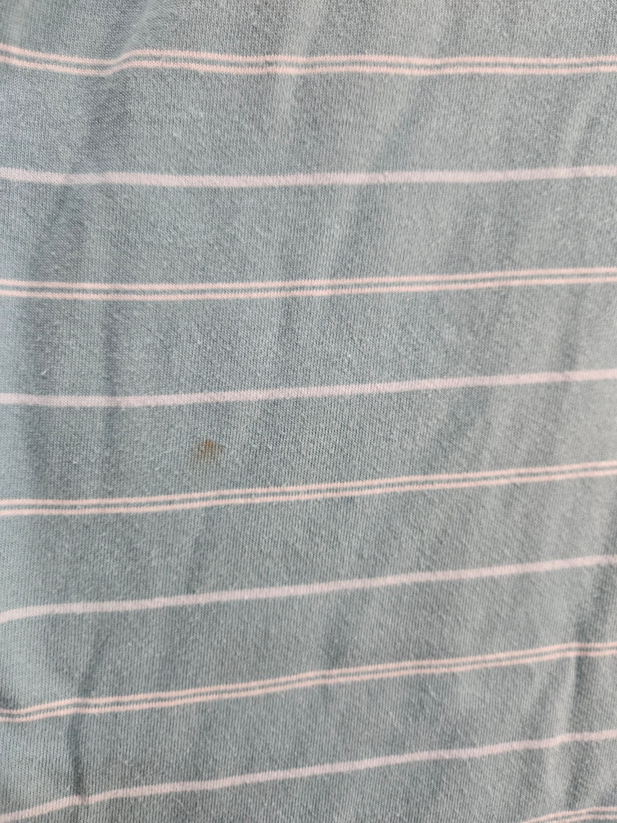 Merona Men's Light Blue Striped Polo Shirt Large