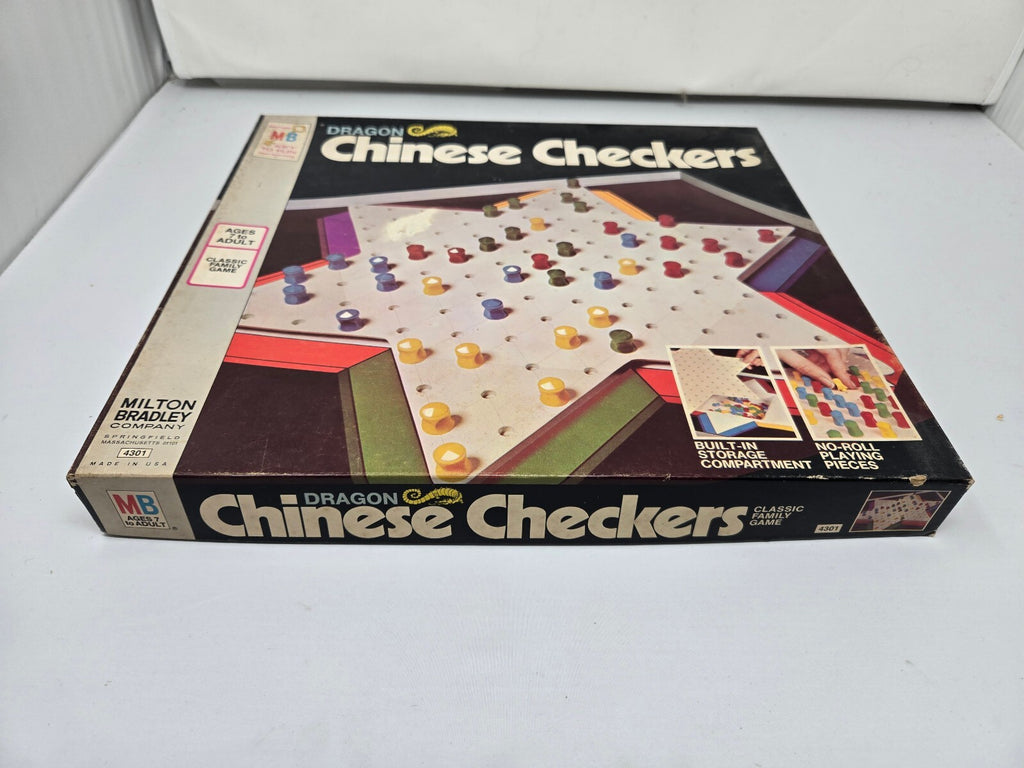 Vintage 1973 Milton Bradley Dragon Chinese Checkers Board Game Complete No. 4301