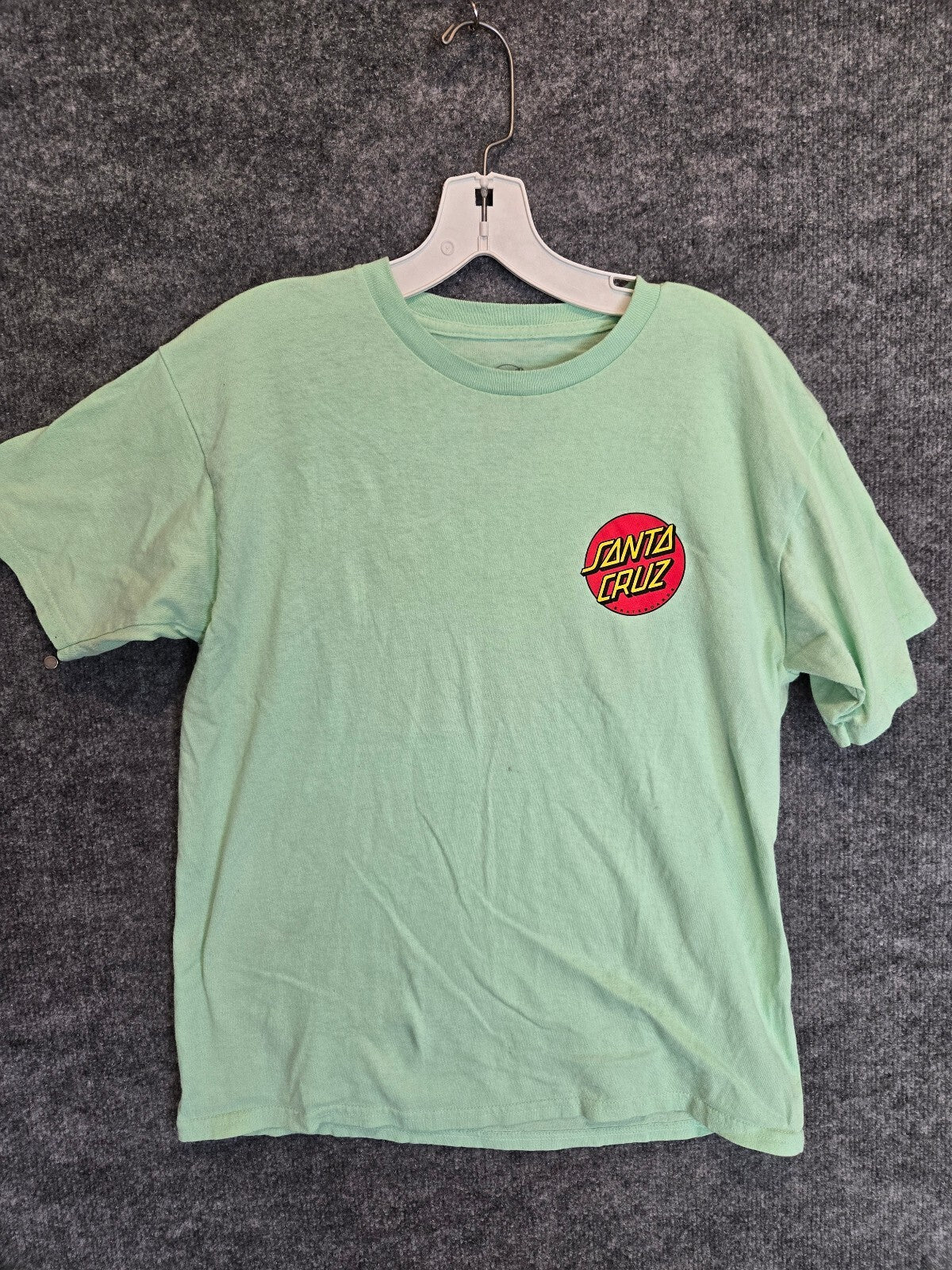 Santa Cruz Skateboards Classic Dot T-Shirt Mint Green Logo Tee YLRG