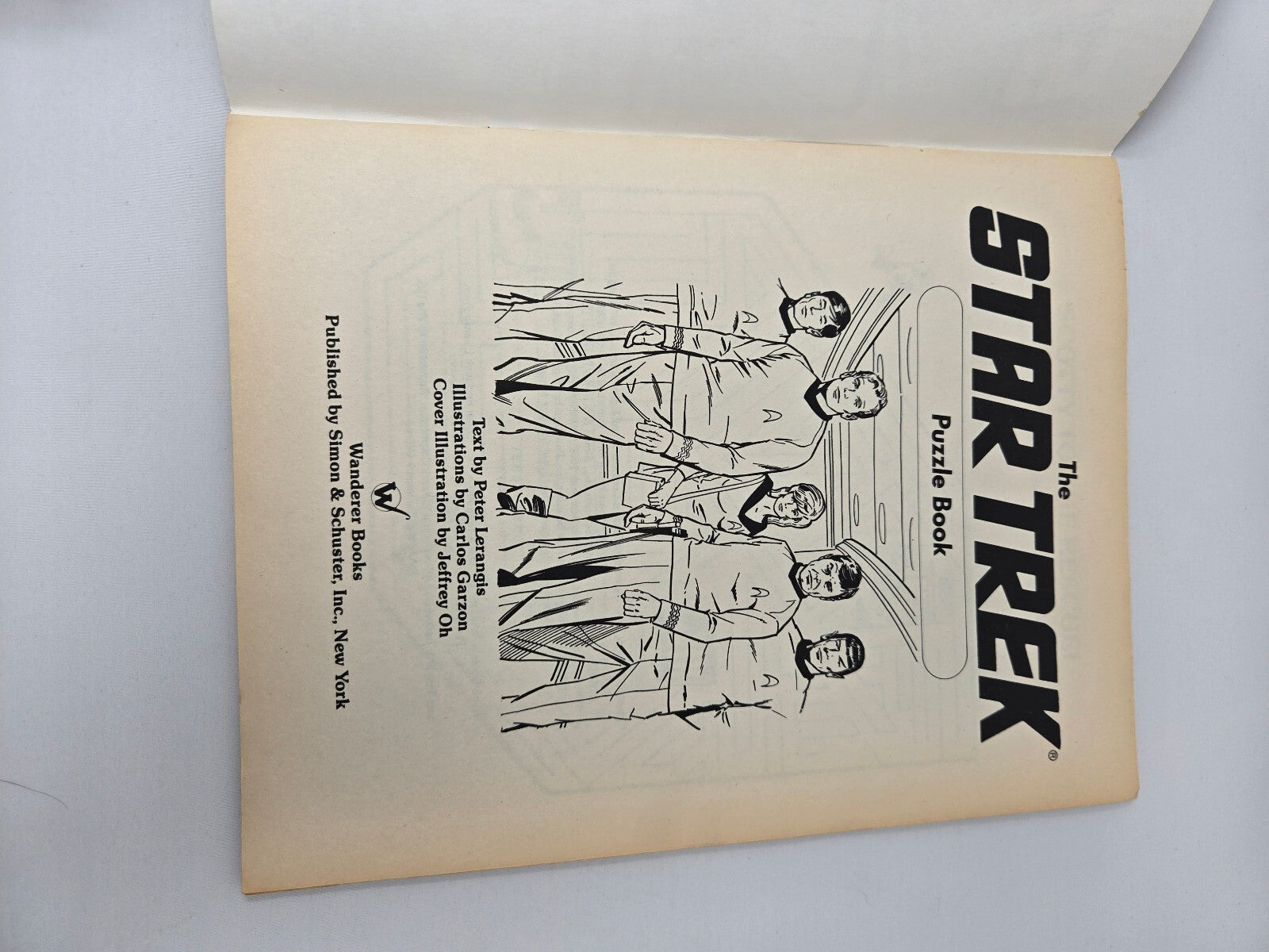 Vintage 1986 The Star Trek Puzzle Book Peter Lerangis 20th Anniversary Unused