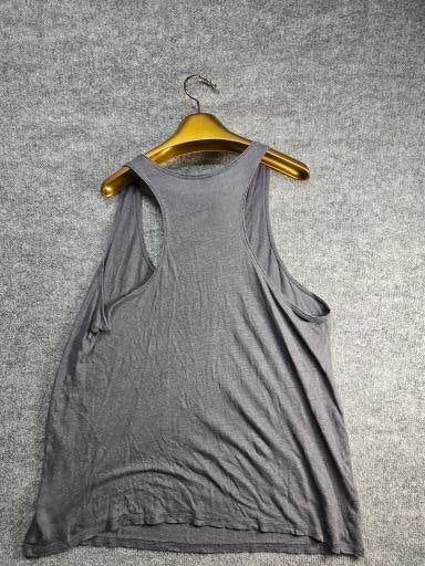 Gray Sleeveless Racerback Tank Top