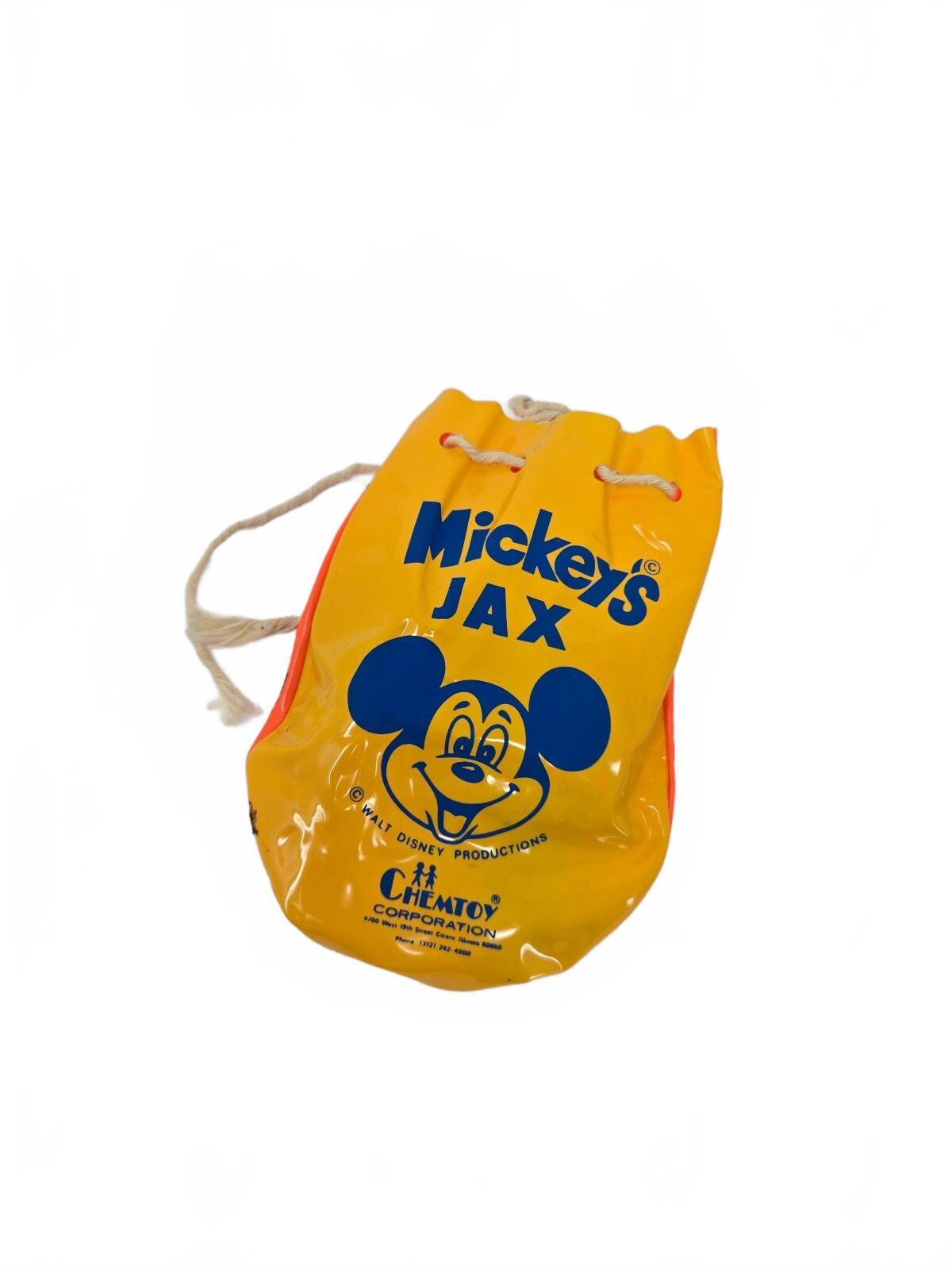 1970s Mickey Mouse Double Jax Game Set By Chemtoy Corp