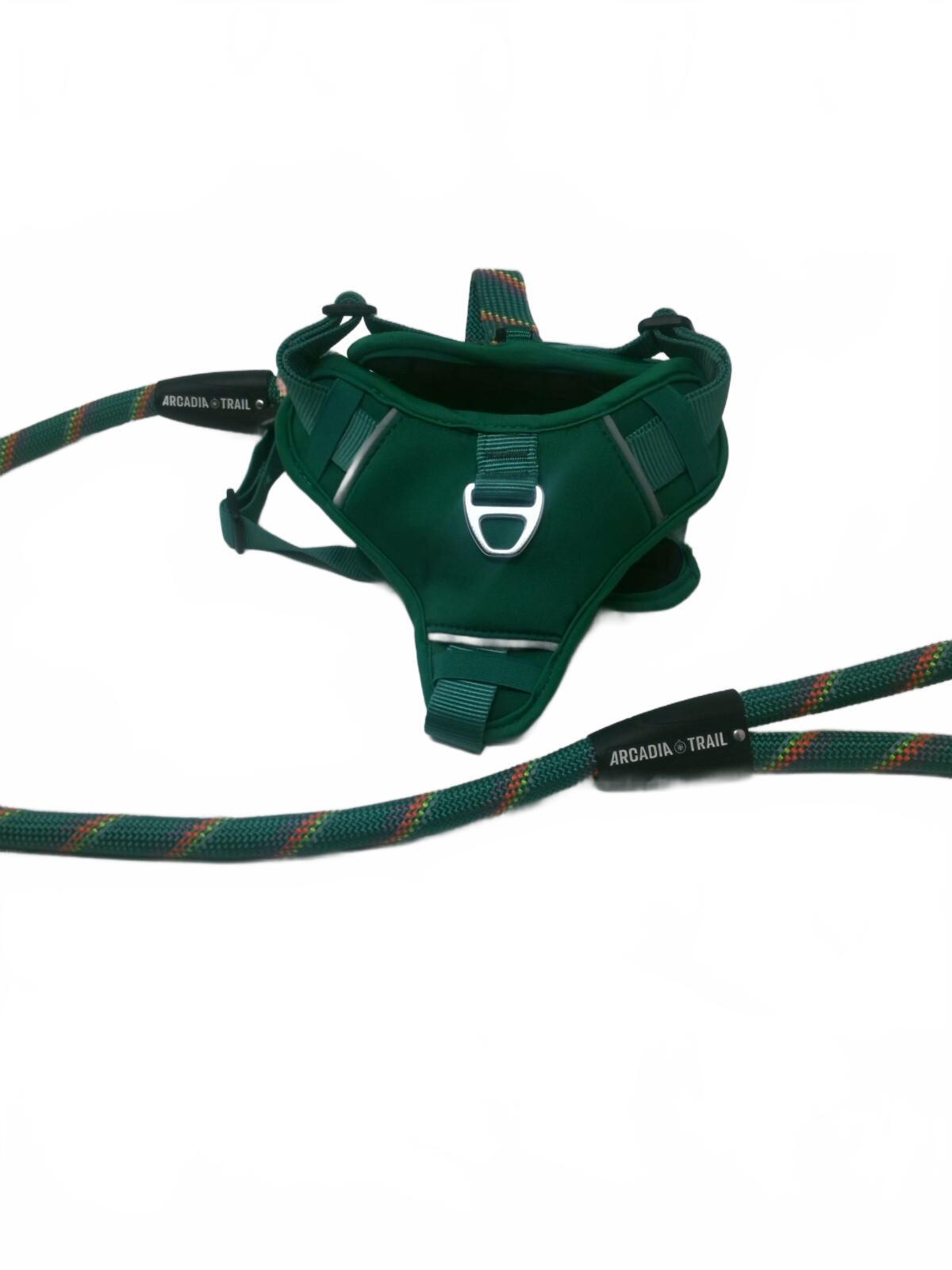 Arcadia Trail Maximum Mobility Rope Dog Harness Green Large