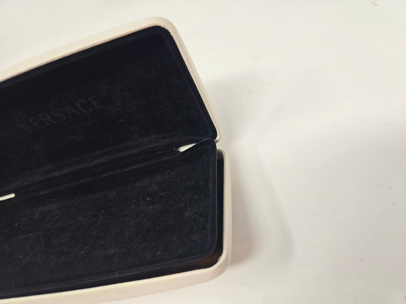 Versace Eyewear Case - White with Black Interior
