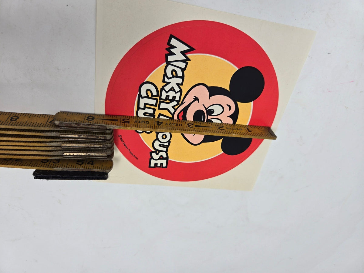 Vintage Mickey Mouse Club Decal Sticker