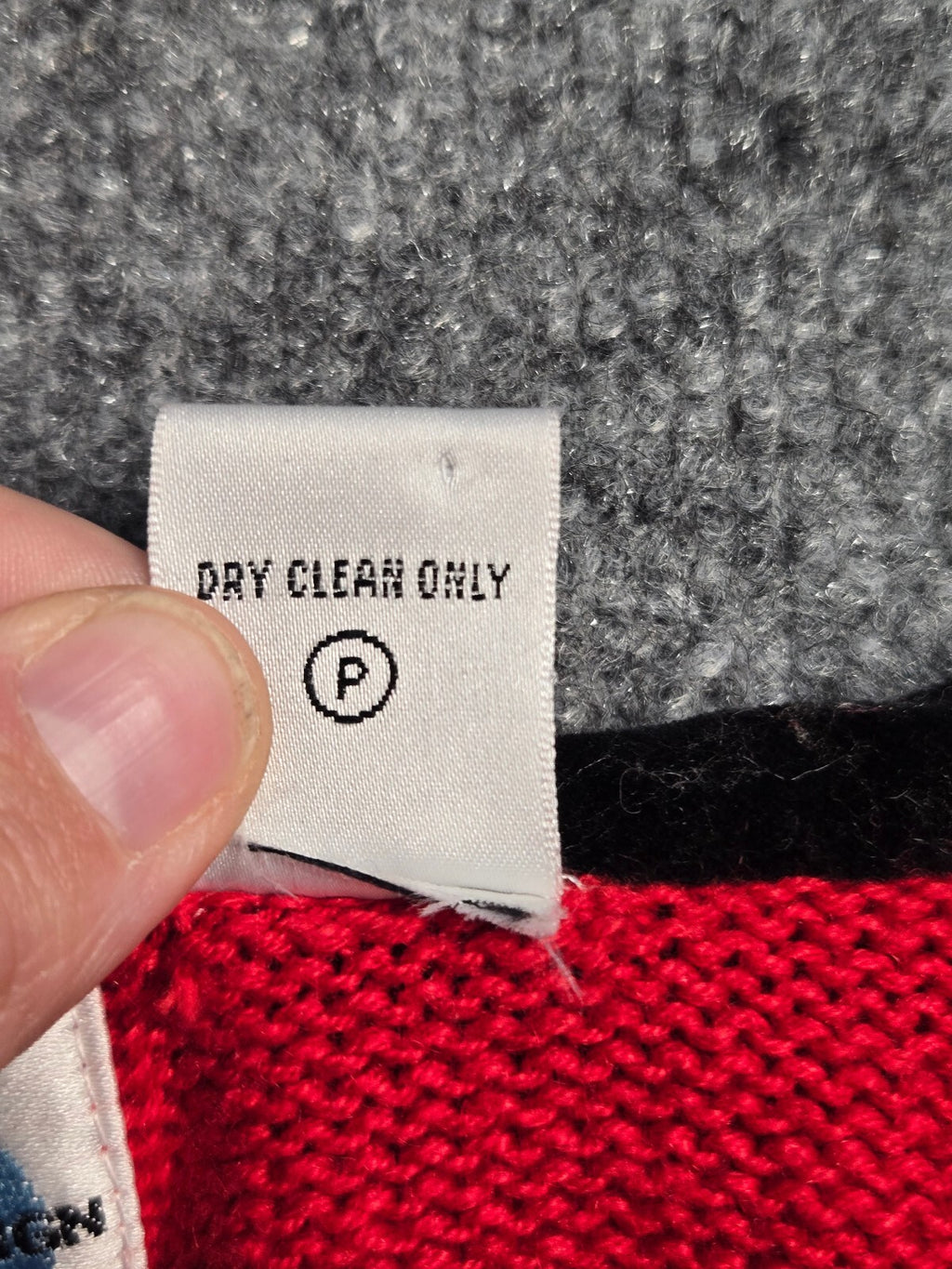 Vintage Paul Harris Design Red Ramie Cotton Knit Sweater Women's Large