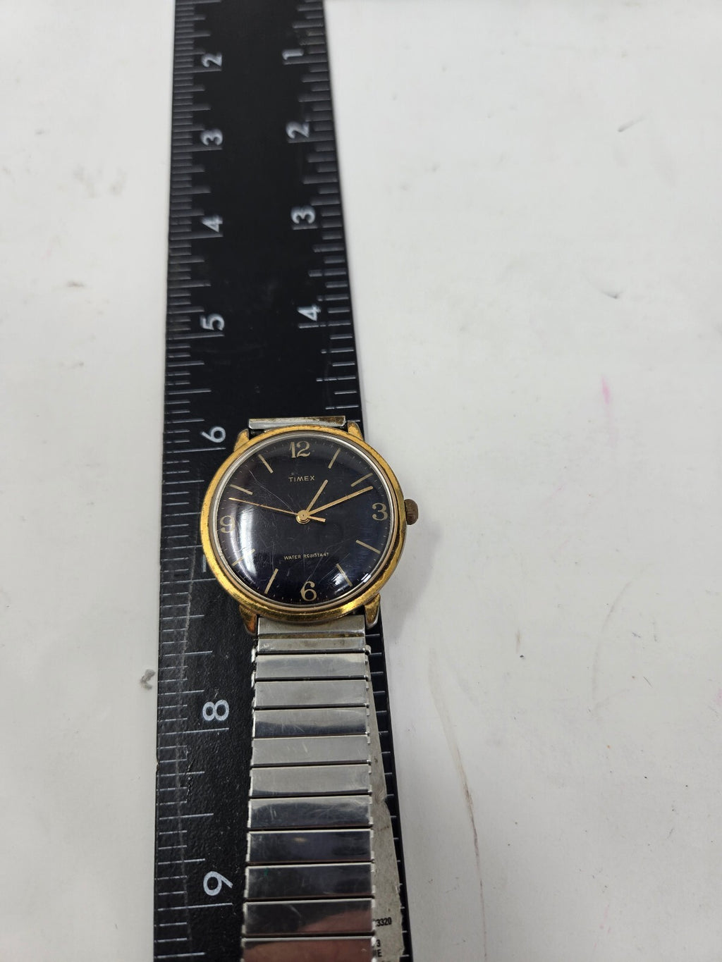 Vintage 1990s Acqua by Timex Quartz Watch – Gold Tone Case, Cream Dial