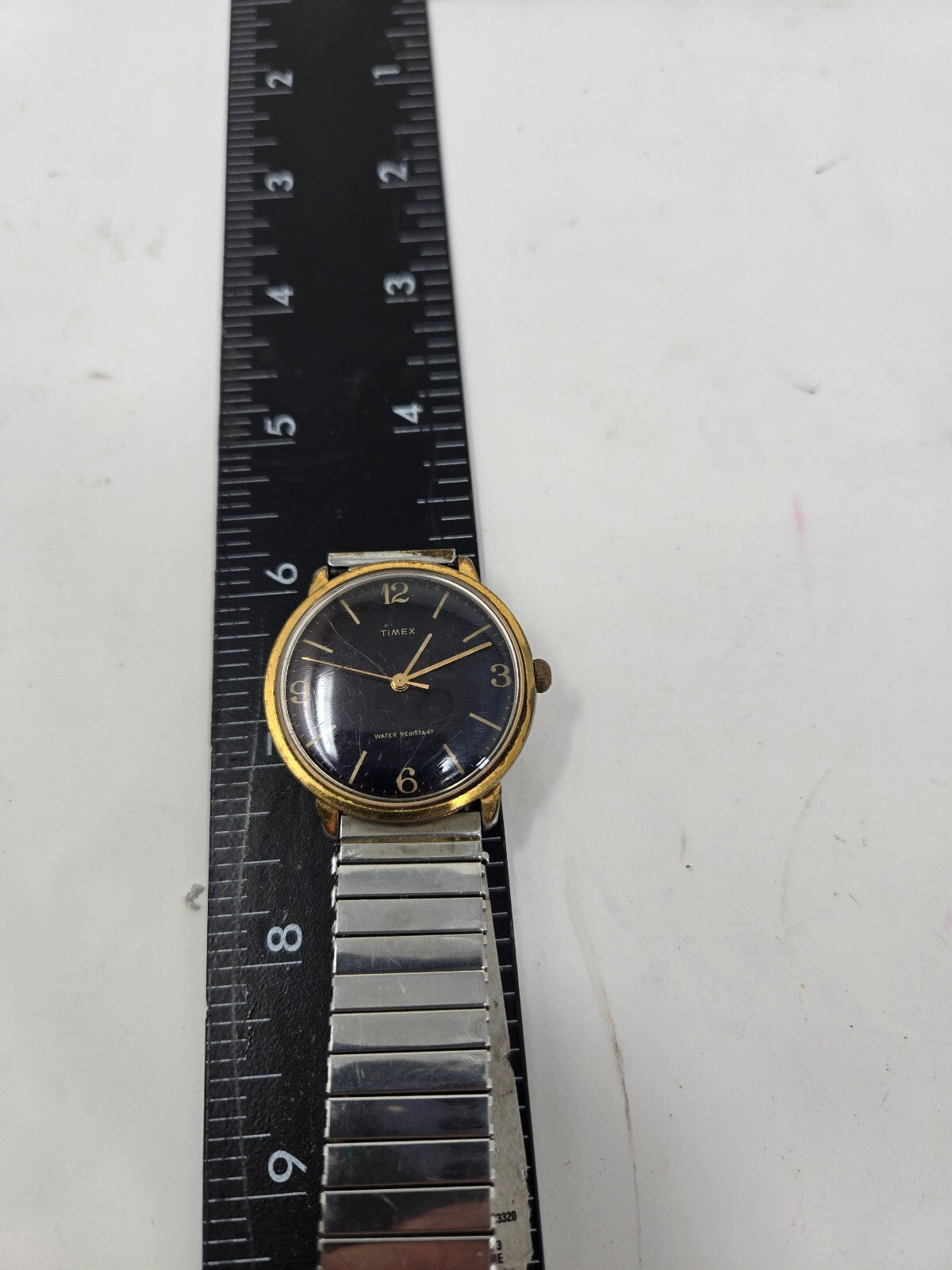 Vintage 1990s Acqua by Timex Quartz Watch – Gold Tone Case, Cream Dial