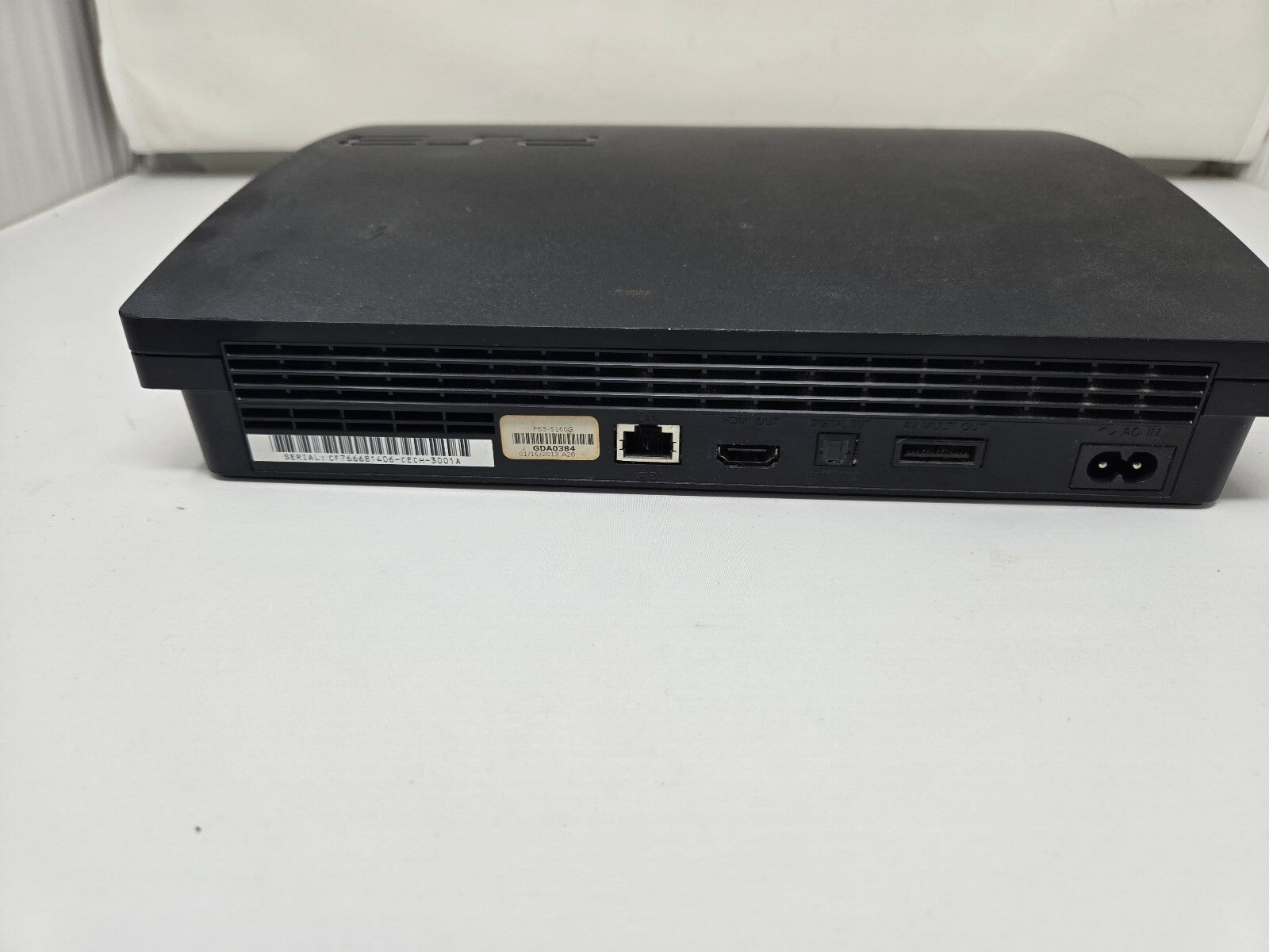 Sony PlayStation 3 PS3 Slim 160GB Black Home Console (Model CECH-3001A) Tested