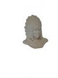Ready to Paint Provincial Bisque Indian Chief, Native American Brave Statue