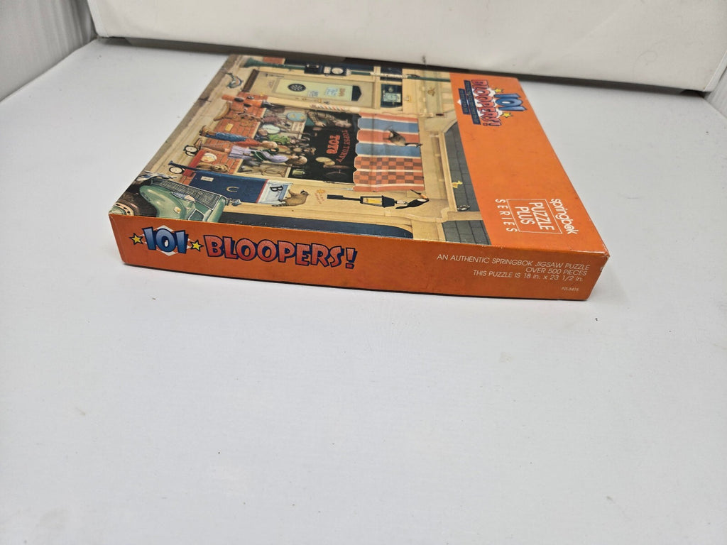 Vintage Springbok 101 Bloopers Jigsaw Puzzle Plus Series 500 pc Topsy Turvy Toys