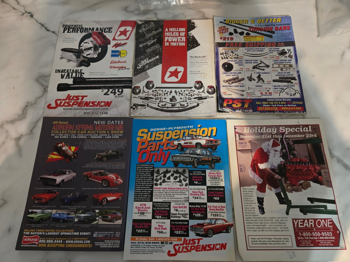 Vintage Mopar Action Car Magazines Collection