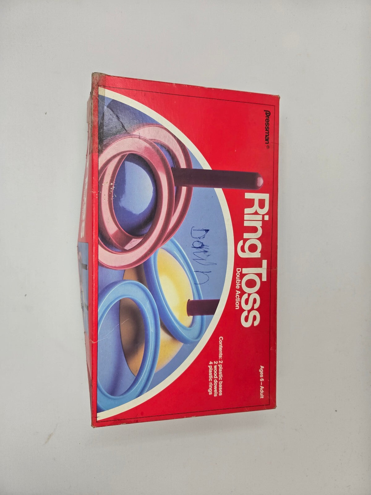Vintage 1979 Pressman Ring Toss Double Action Game Complete Set Retro Toy 2087