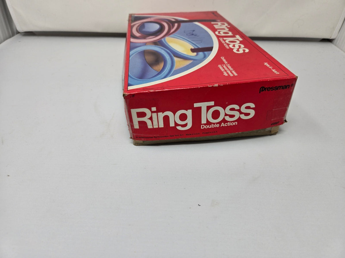 Vintage 1979 Pressman Ring Toss Double Action Game Complete Set Retro Toy 2087