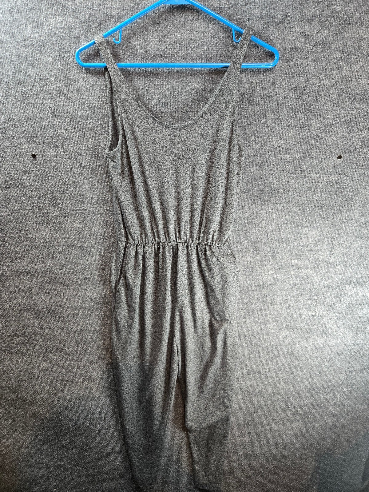 Mango Gray Sleeveless Jumpsuit XS