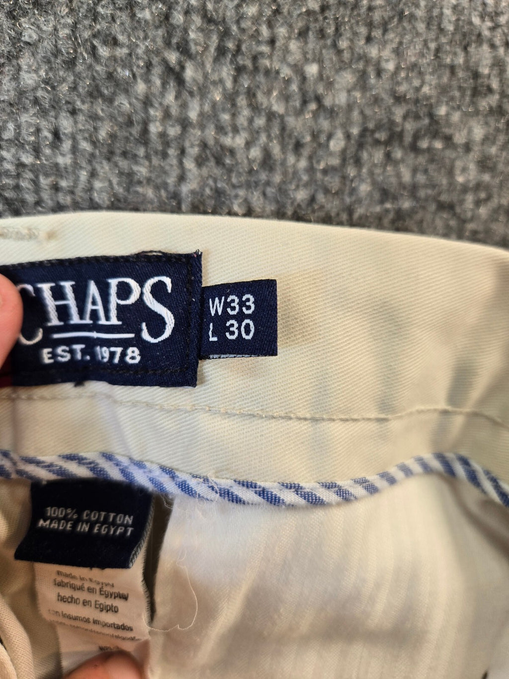 Chaps Men's Straight Fit Khaki
