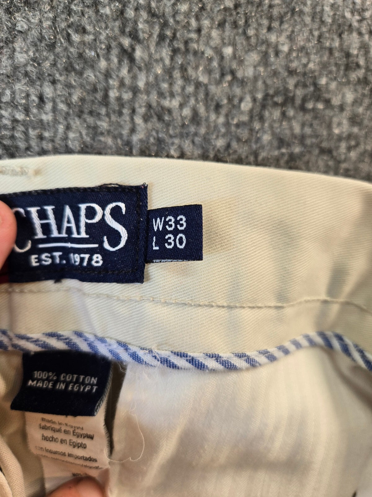 Chaps Men's Straight Fit Khaki