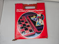 Vintage Pressman Take-Along Checkers & Chinese Checkers 2-in-1 Game Travel Red