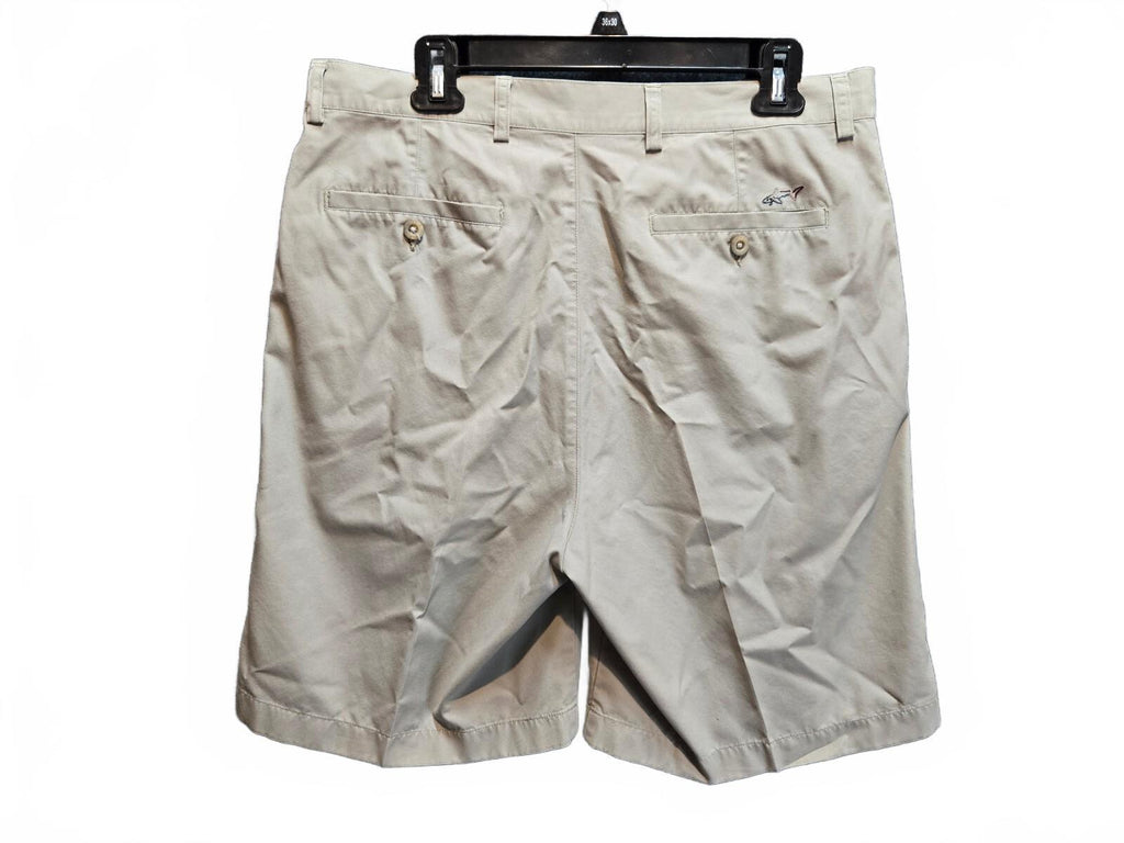 Greg Norman Collection Men's Pleated Golf Shorts Khaki Beige Size 34
