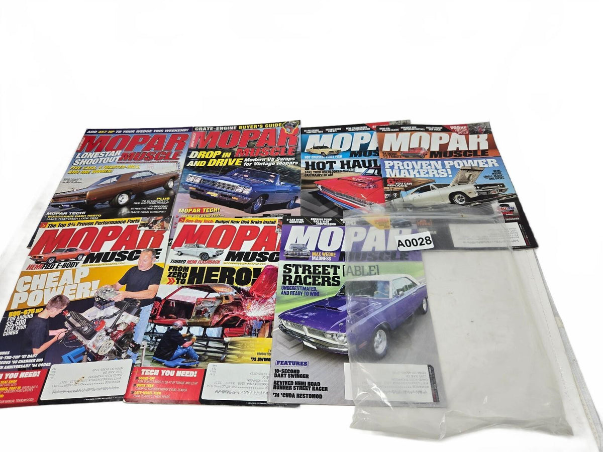 Lot of 7 Mopar Muscle Magazines Classic Car Enthusiast Collection