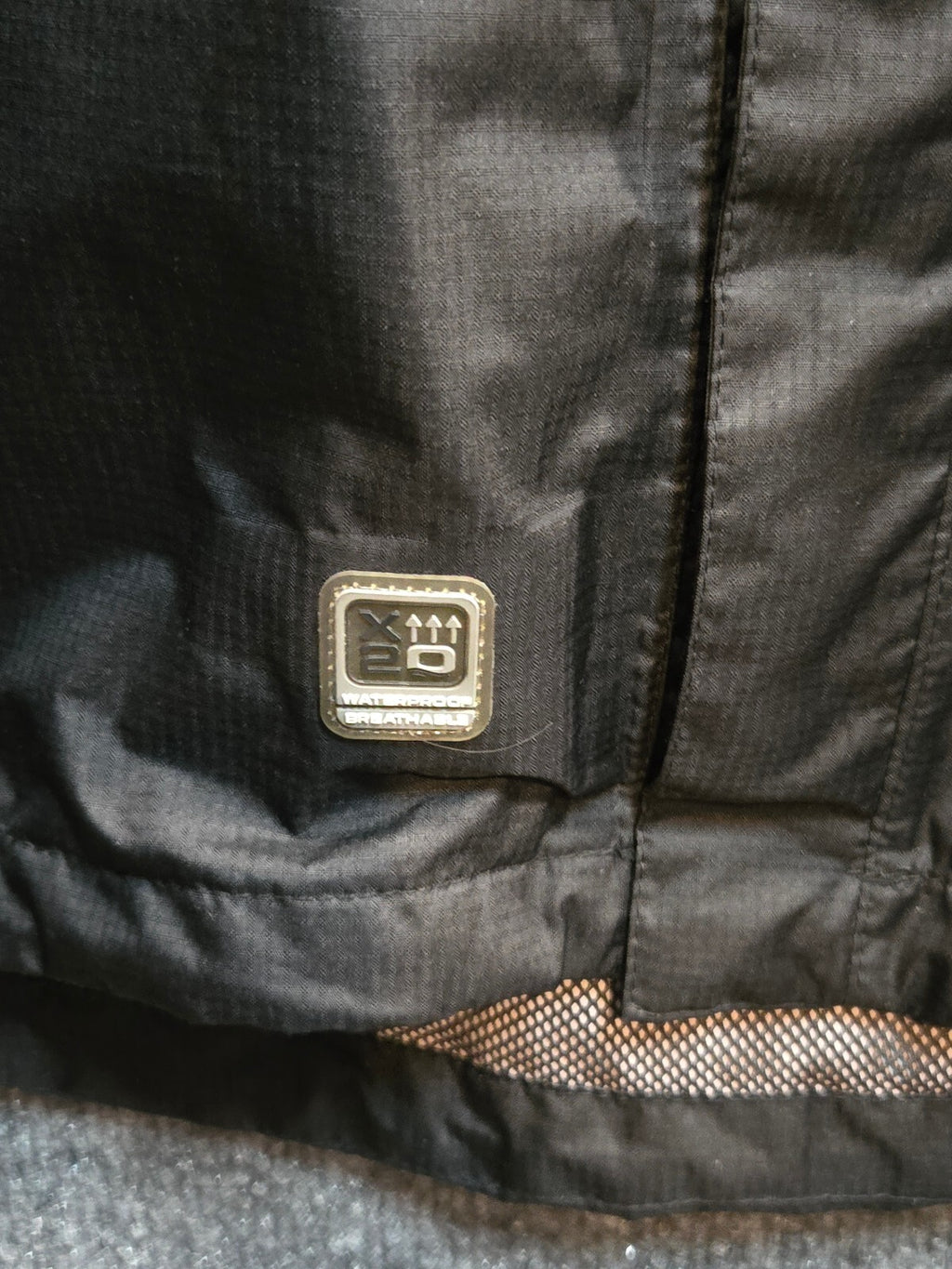Free Country Men's X20 Waterproof Series Hooded Rain Jacket, Black, Size Medium