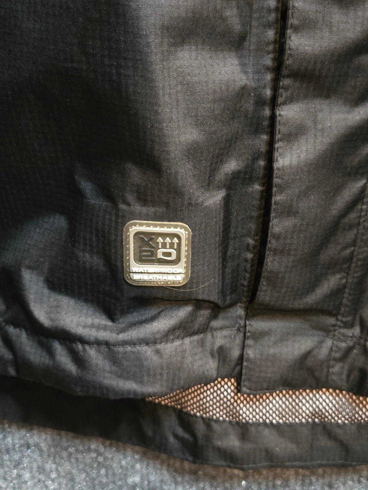 Free Country Men's X20 Waterproof Series Hooded Rain Jacket, Black, Size Medium