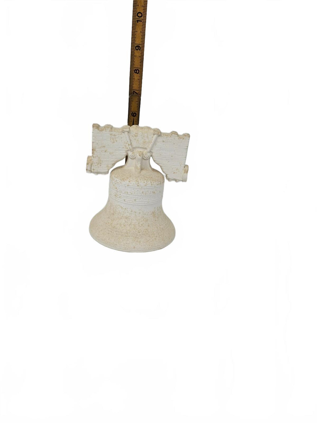 Ceramic Bisque Liberty Bell Piggy Bank, Patriotic Duncan Philadelphia 1776
