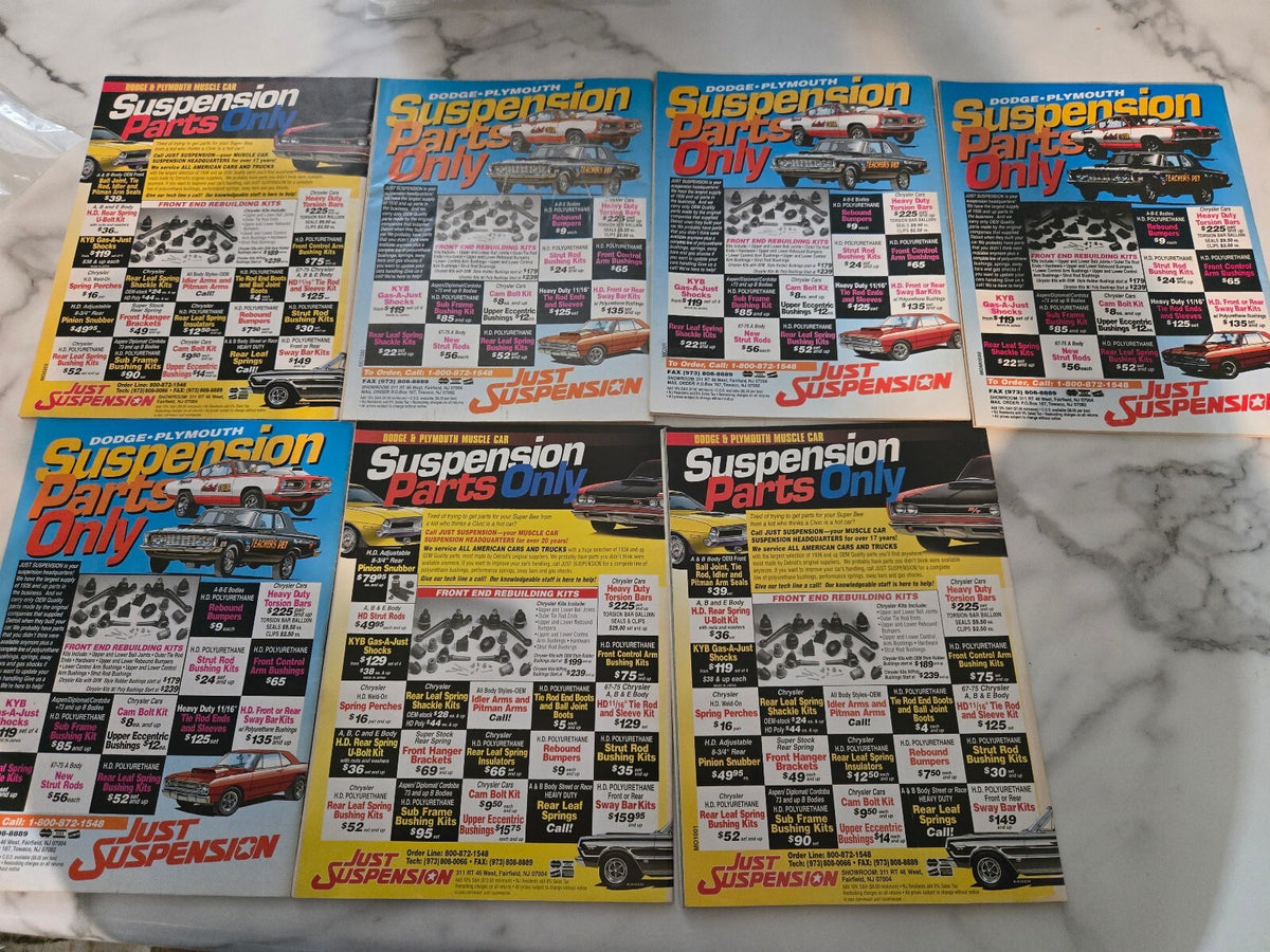 Vintage Mopar Muscle Car Magazines Collection