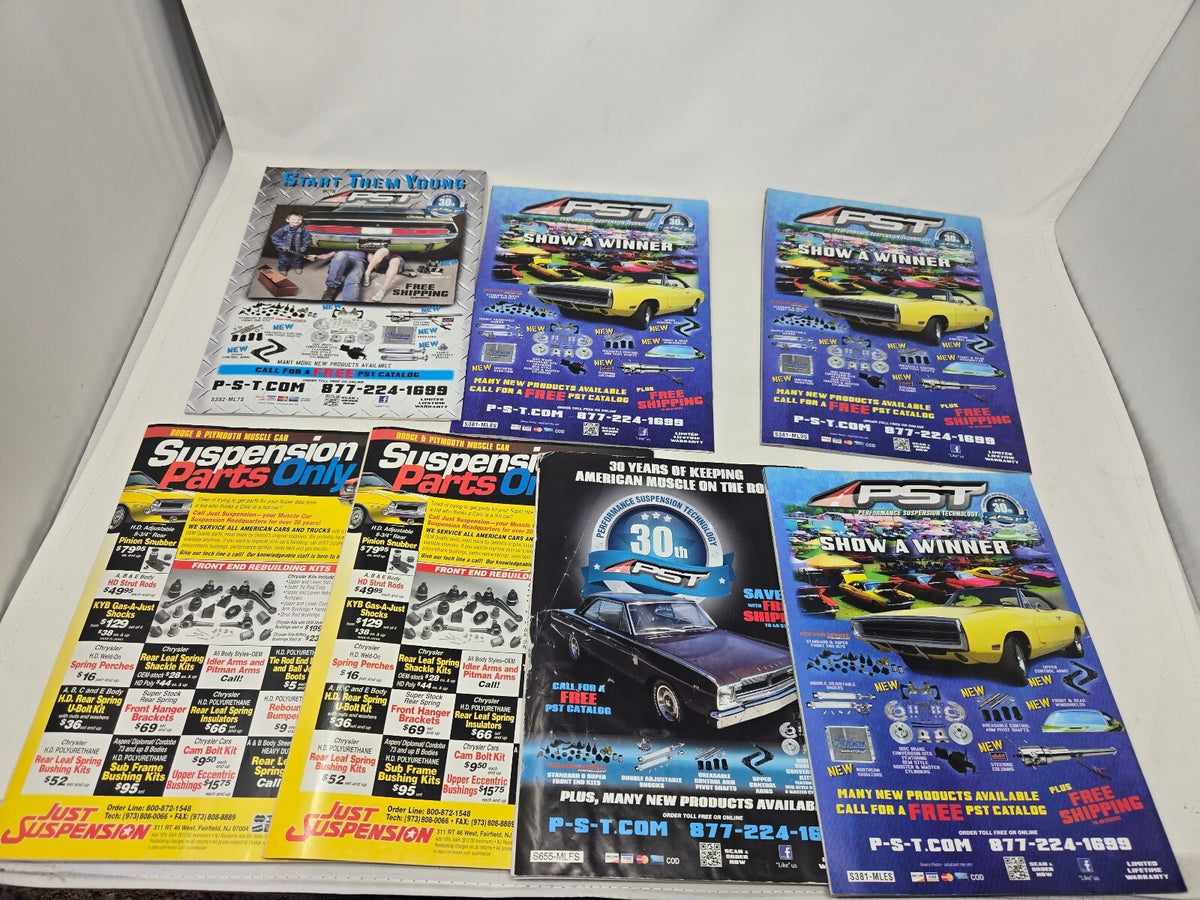 Mopar Muscle and Suspension Parts Only Magazines Lot