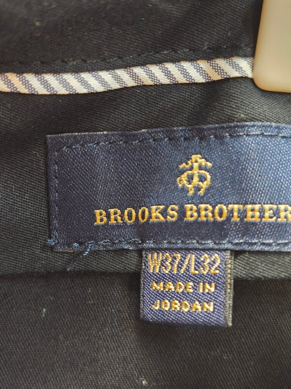 Brooks Brothers Men's Black Dress Pants W37 L32 Made in Jordan