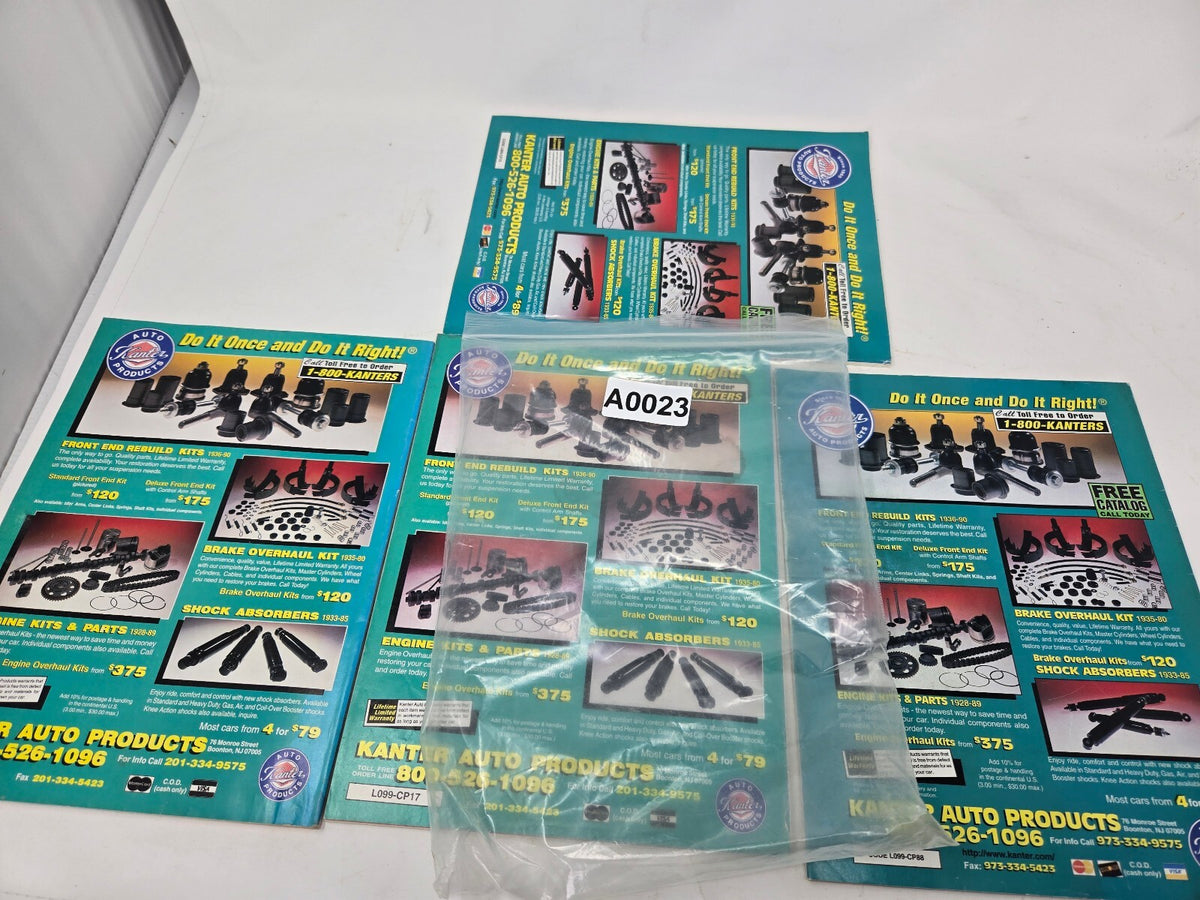 Vintage Kanter Auto Products Car & Truck Steering & Suspension Catalog Magazines