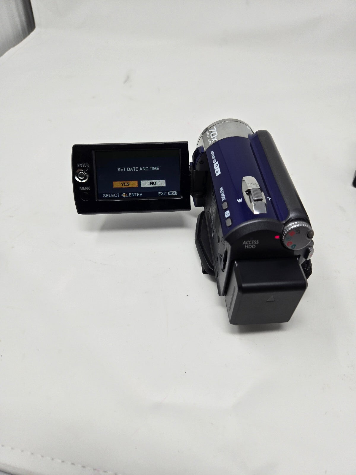 Panasonic SDR-H80 Blue Digital Camcorder | 60GB HDD, 70x Optical Zoom, Tested