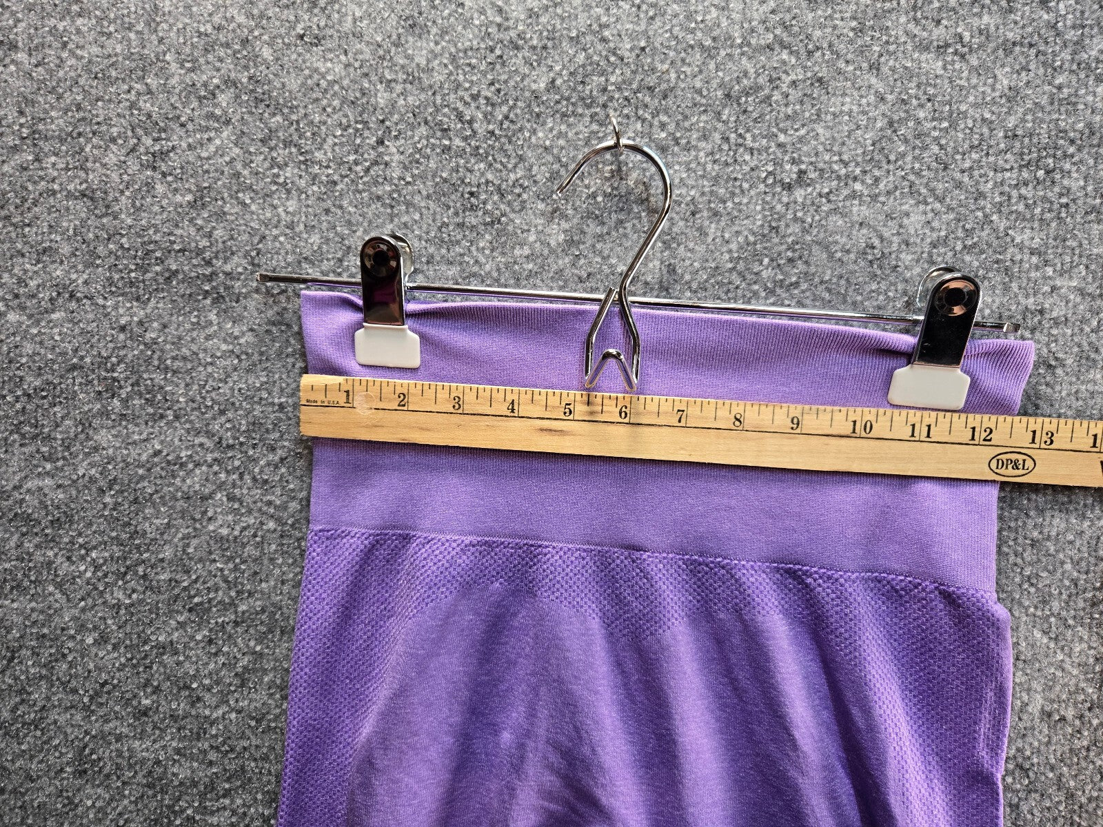 Purple High Waist Leggings with Mesh Detail