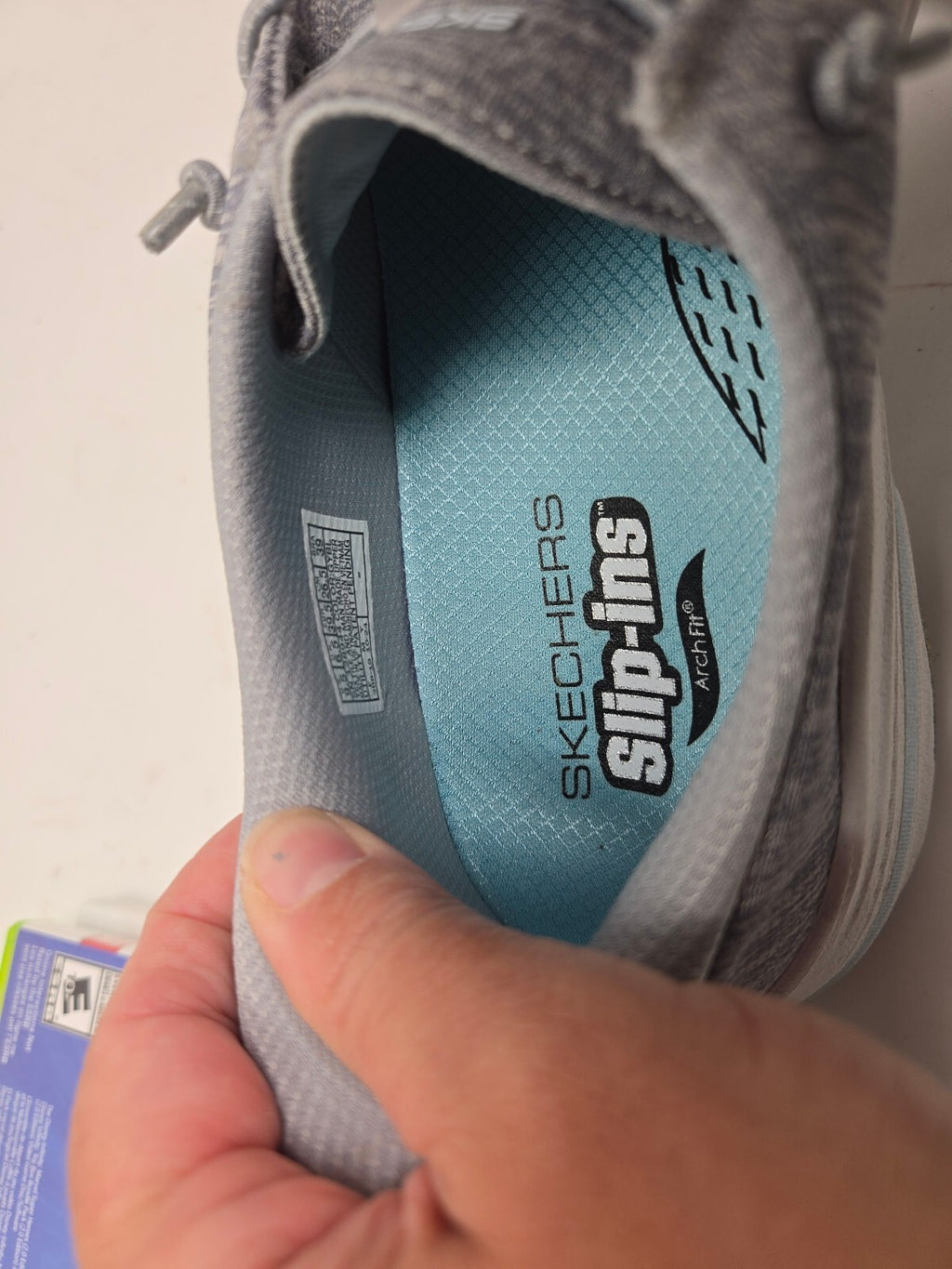 Skechers Max Cushioning Slip-On Sneakers in Gray, Size 9.5