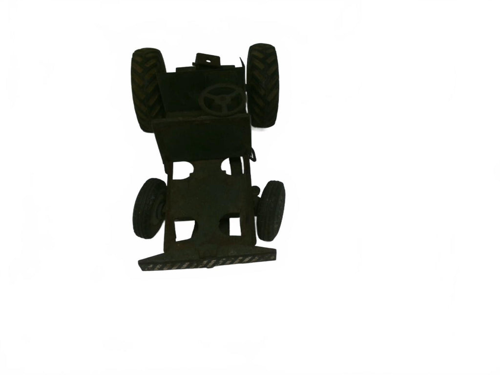 Vintage Metal Miniature Farm Tractor Toy
