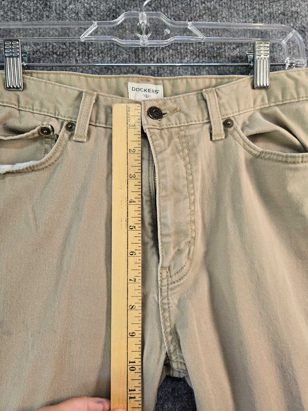 Dockers Men's Straight Fit Jean Cut Khaki Pants Tan 5-Pocket Cotton